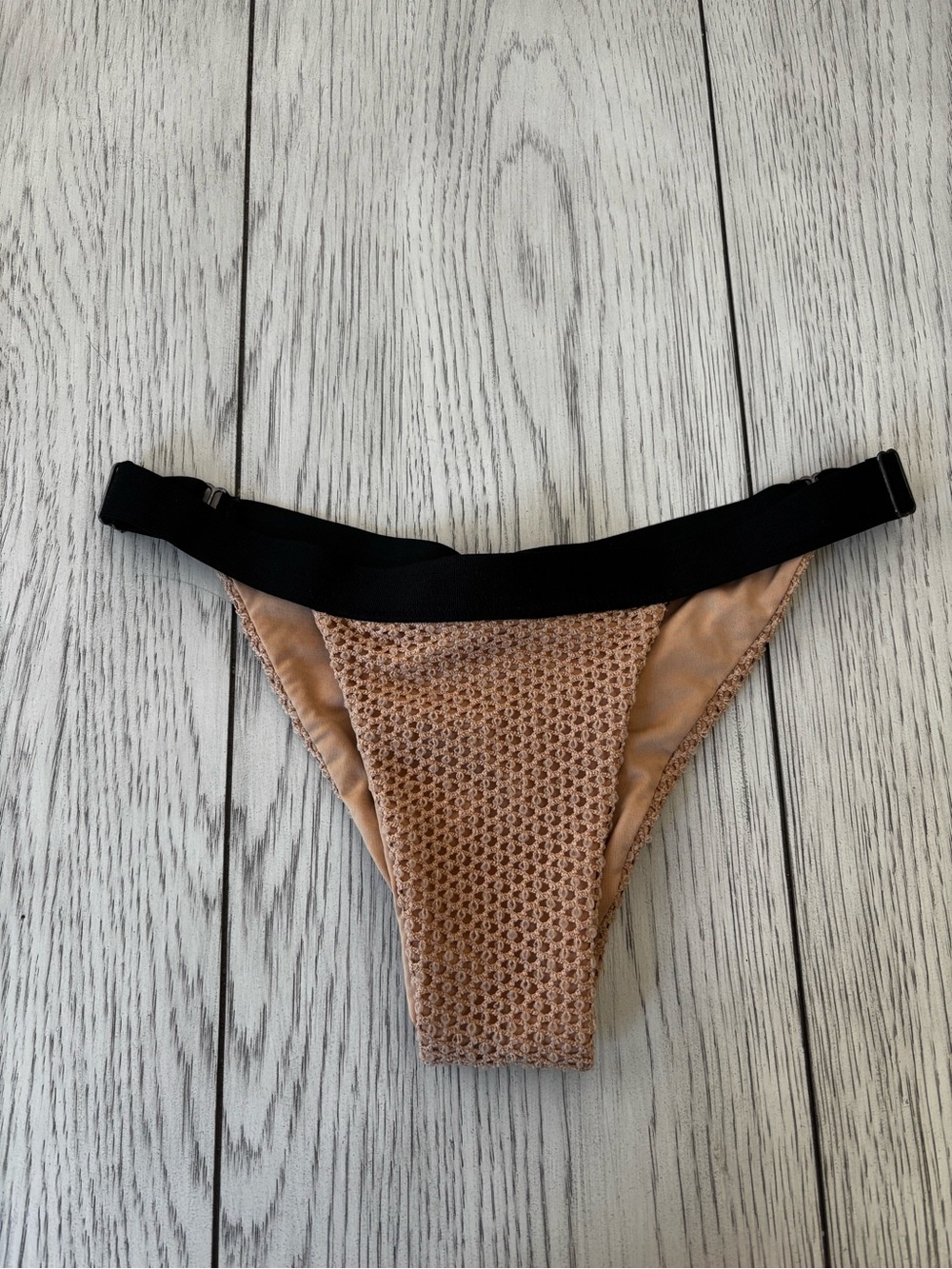 Blue Life Nude and Black Kids Bikini Bottoms